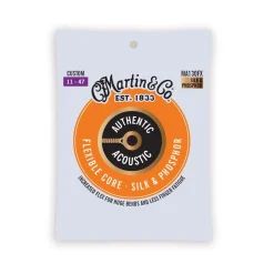 Authentic Acoustic Flexible Core Guitar Strings Silk & Phosphor