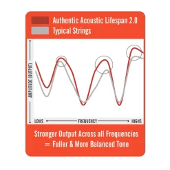 Authentic Acoustic Lifespan® 2.0 Guitar Strings Phosphor Bronze