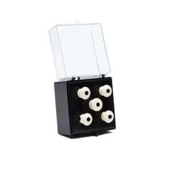 Martin Inlaid Bridge & Endpins - Bass White/Black