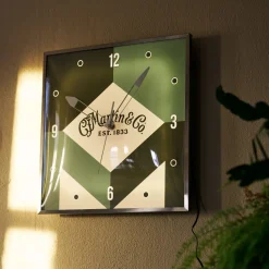Martin Retro Monogram Lighted Wall Clock